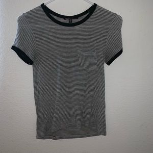 Grey and Black Tee (Tight Fit)